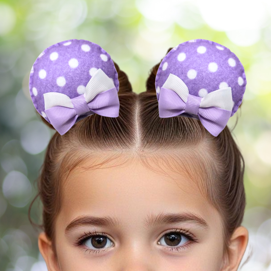 Purple Clip-on Ears