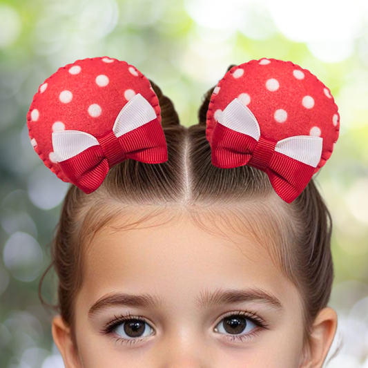 Red Clip-on Ears