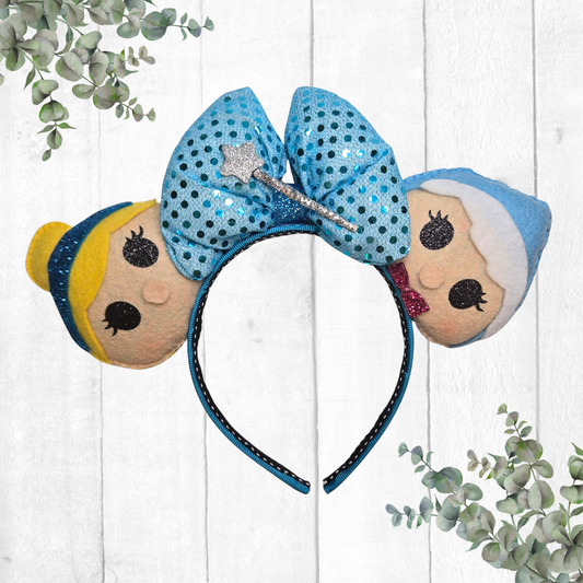 Handmade Midnight Princess magic ears inspired by Cinderella - Janine Magic Creations