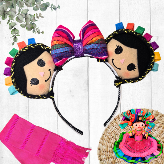 Handmade Lele Doll magic ears inspired by Mexican Lele dolls - Janine Magic Creations