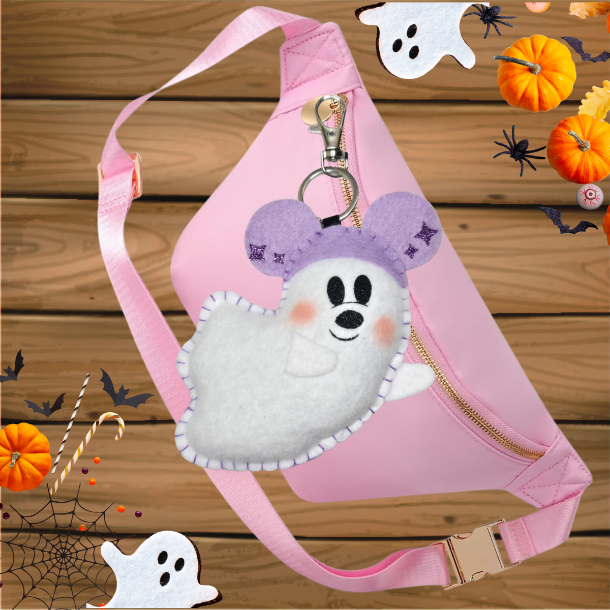 Lavender Ghost Keychain