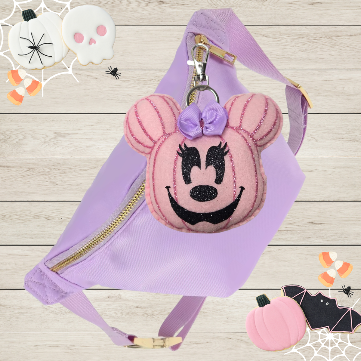 Pink Pumpkin Keychain